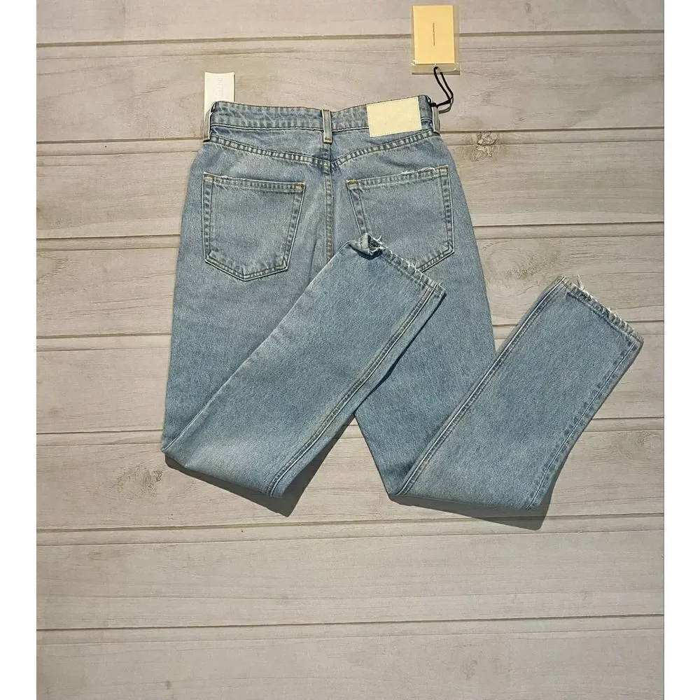 GRLFRND Karolina Straight Leg Jeans